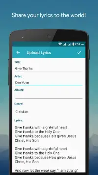 Lyrics Library Screen Shot 4