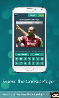 Cricket Trivia 2020 - Guess the Player | Win Coins Screen Shot 0