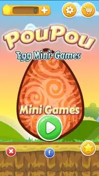 Pou Pou Egg - Egg Mini Games Screen Shot 0