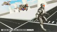 Flying Police Bike Robot Transport : Parking Games Screen Shot 5