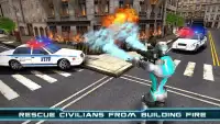 Superhéroe Vuelo Robot Rescate Screen Shot 13