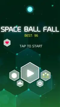 Space Ball Fall Screen Shot 0