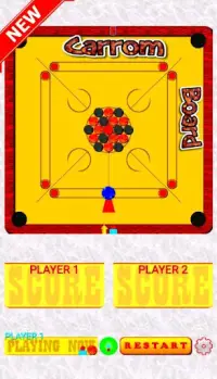 Carrom Board New 2021 - Game Karambol Screen Shot 1