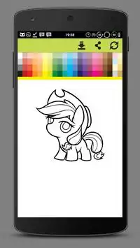Coloring Little Pony Unicorn World Screen Shot 6