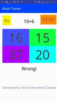 Brain Trainer By Harraf College Screen Shot 0