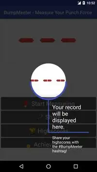 BumpMeter - Measure Your Punch Force Screen Shot 2