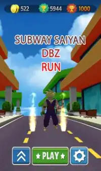 subway 3D Goku dash Dragon Run Saiyan Ultimate Screen Shot 0