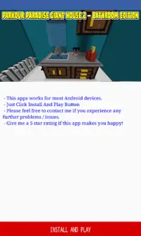 パルクールパラダイスジャイアントハウス2 – Minecraft PEのバスルームエディション Screen Shot 1