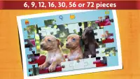 Dogs Jigsaw Puzzle Game Kids Screen Shot 2