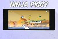 Ninja Piggy Jump Adventures Screen Shot 1