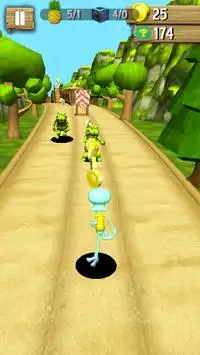Subway Spongbob Jungle Run Surf ; Subway Game 3D Screen Shot 4