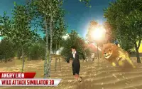 Angry Lion Village Attack - Wild Lion Simulator 3D Screen Shot 2