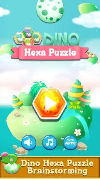 Dino Hexa Puzzles Jeu : dinosaure Hexa bloc puzzle Screen Shot 0