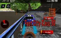 Fast City Race 3D Screen Shot 1