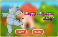 Free New Escape Game 103 Happy Elephat Escape Screen Shot 0