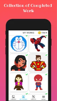 Superhero Color By Number Screen Shot 0