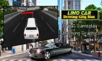 Limo Car Driving City Sim Screen Shot 4