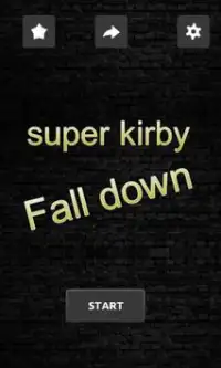 Super Kirby STar Fall down Screen Shot 1