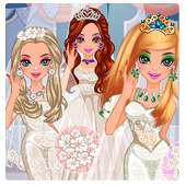 день свадьбы Красивая принцесс