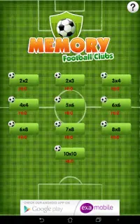 ذاكرة كرة القدم ألعاب مجانية Screen Shot 7