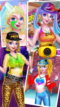 हिप हॉप बना - फैशन लड़कियों के खेल Screen Shot 6