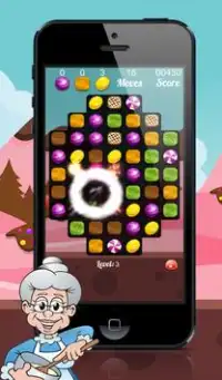 Happy Granny : Candy Match 3 Puzzle Screen Shot 1
