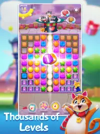 Candy Cat: Match 3 candy games Screen Shot 7