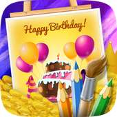 Happy birthday Coloring Page