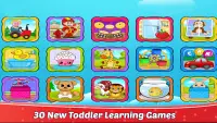 30 Toddler Games For 2-5 Year Olds: Learn at Home Screen Shot 1