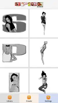 The Spice Girls Color by Number - Pixel Art Game Screen Shot 0