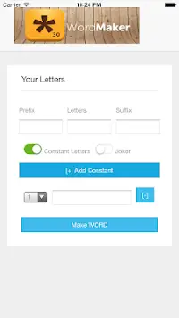 Word Maker  - Scrabble Helper Screen Shot 1
