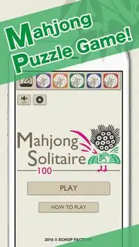 Mahjong Solitaire 100 Screen Shot 0