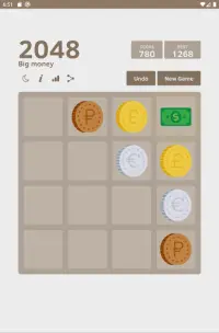 Big money 2048 🤑 Puzzle Game Screen Shot 5