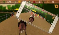 Cowboy Freestyle  Horse Racing Screen Shot 2