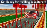Impossible car escape 3d stunts Speed Racing mania Screen Shot 1