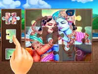 ヒンドゥー神のクリシュナ・ジャンマシュタミ・ジグソーパズル Screen Shot 2