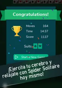 Spider Solitaire de Arkadium - Juegos de solitario Screen Shot 7