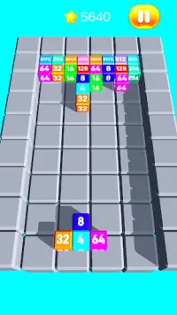 Chain Cube Merge: Tetris 2048 Screen Shot 1