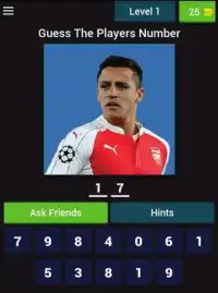 Guess The Players Number Screen Shot 5
