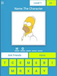 The Simpsons : Character Guess Screen Shot 6