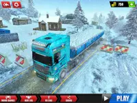 Offroad Snow Trailer Truck Driving Game 2020 Screen Shot 6