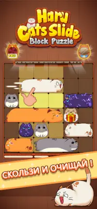 Haru Cats: Slide Block Puzzle Screen Shot 0