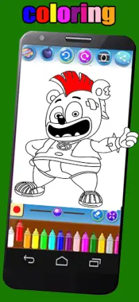 gummy bear coloring Screen Shot 0