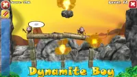 Dynamite Boy: Juego de puzzle con piezas y bombas Screen Shot 0