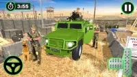 軍用 車両 輸送 シミュレーター ゲーム: 車 トラック運転 Screen Shot 2