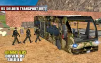 Off Road Army Bus Driving:Soldier Transport Duty Screen Shot 12