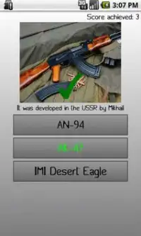 Guns Quiz Screen Shot 4