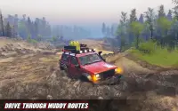 Offroad Jeep sürüş Simülatörü Aşırı ralli yarışı Screen Shot 1