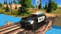 Езда авто полиции бездорожья Screen Shot 0
