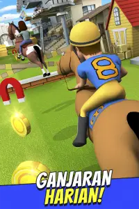 Cartoon Horse Riding Game Screen Shot 1